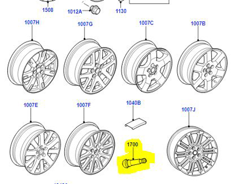 WHEEL VALVE RRF500100