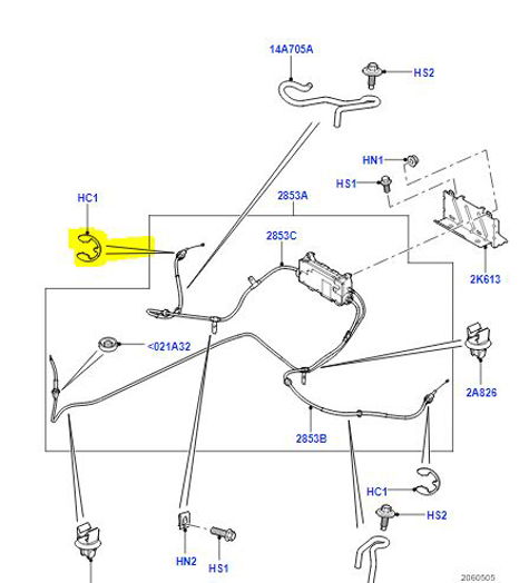 CLIP PARKING BRAKE MODULE SPV500030