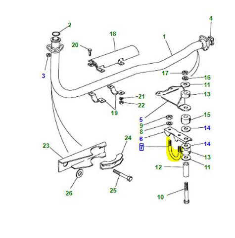 EXHAUST U BOLT NRC6466
