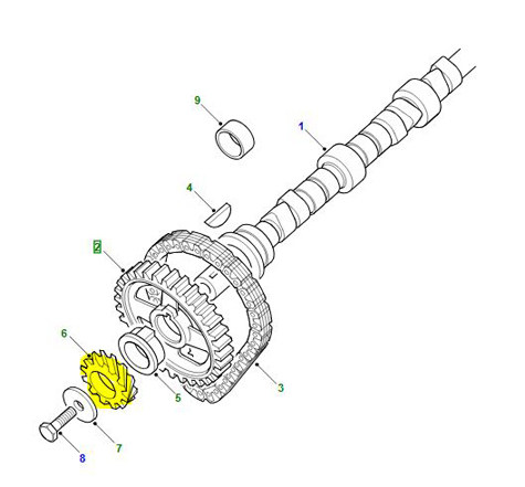 GEAR TIMING CHAIN V8 614188