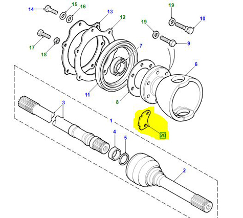 BRACKET LOCK STOP TAU100170