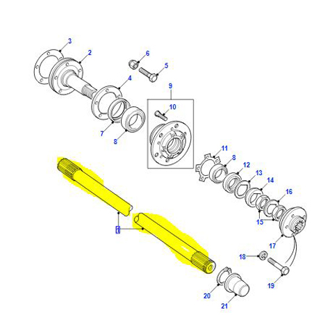 HALF SHAFT REAR RIGHT HAND FRC7680