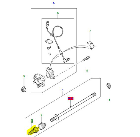 C V JOINT TDR100790