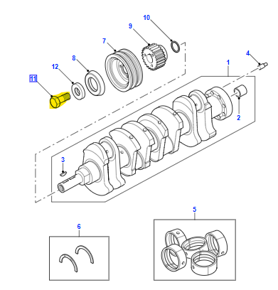 CRANKSHAFT BOLT 300Tdi ERR5087