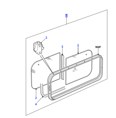 SLIDING WINDOW LEFT HAND LR044316