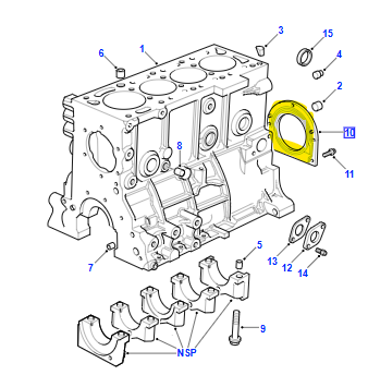 CRANK SHAFT REAR OIL SEAL LUL10007L